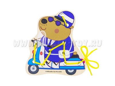 Шнуровка "Полицейский мистер Выдра" (АТ, Серия "Свинка Пеппа") Шнуровка "Полицейский мистер Выдра" (АТ, Серия "Свинка Пеппа")