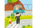 Книжка-панорама с наклейками. Транспорт Книжка-панорама с наклейками. Транспорт