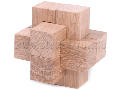 Головоломка "Узел простейший 6 элементов малый" (дерево) Головоломка "Узел простейший 6 элементов малый" (дерево)