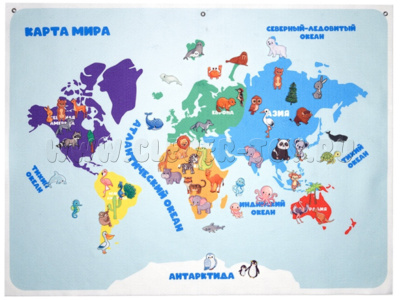Панно Карта мира (119 элементов)