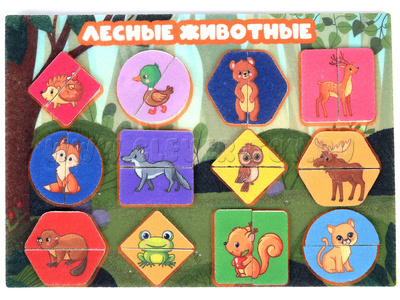 Собери лесных животных (фетр) Собери лесных животных (фетр)