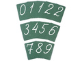 Набор магнитных карточек "Числительные" (цифры, фон зелёный)*