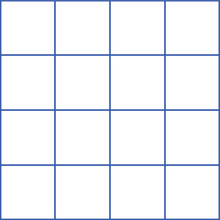 Магнитно-маркерное поле "Клетка" для работы на классной доске (маленькое)