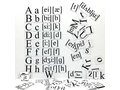 Набор магнитных карточек "Alphabet and transcription" (большой размер)* Набор магнитных карточек "Alphabet and transcription" (большой размер)*