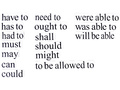 Набор магнитных карточек "Modal verbs" (маленький размер) (остатки)