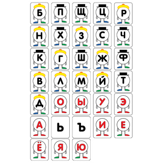 Набор магнитных карточек "Домики" (33 карточки)